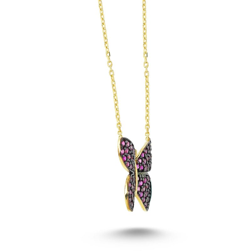 Sweet Double Butterfly Silver Lover Gift Women Necklace | Fashion Necklaces  | Accessories- ByGoods.Com